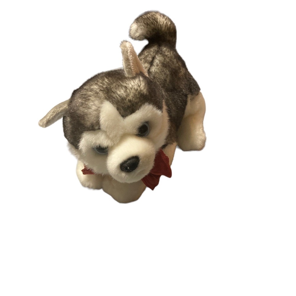 Aurora World Miyoni Tots Siberian Husky Puppy Plush Stuffed Wolf Dog Gray